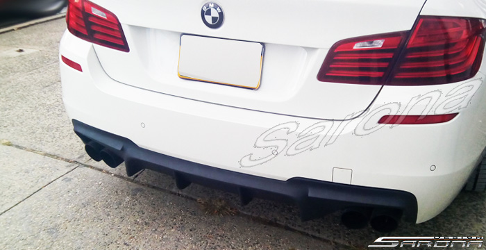 Custom BMW 5 Series  Sedan Rear Lip/Diffuser (2011 - 2014) - $279.00 (Part #BM-034-RA)